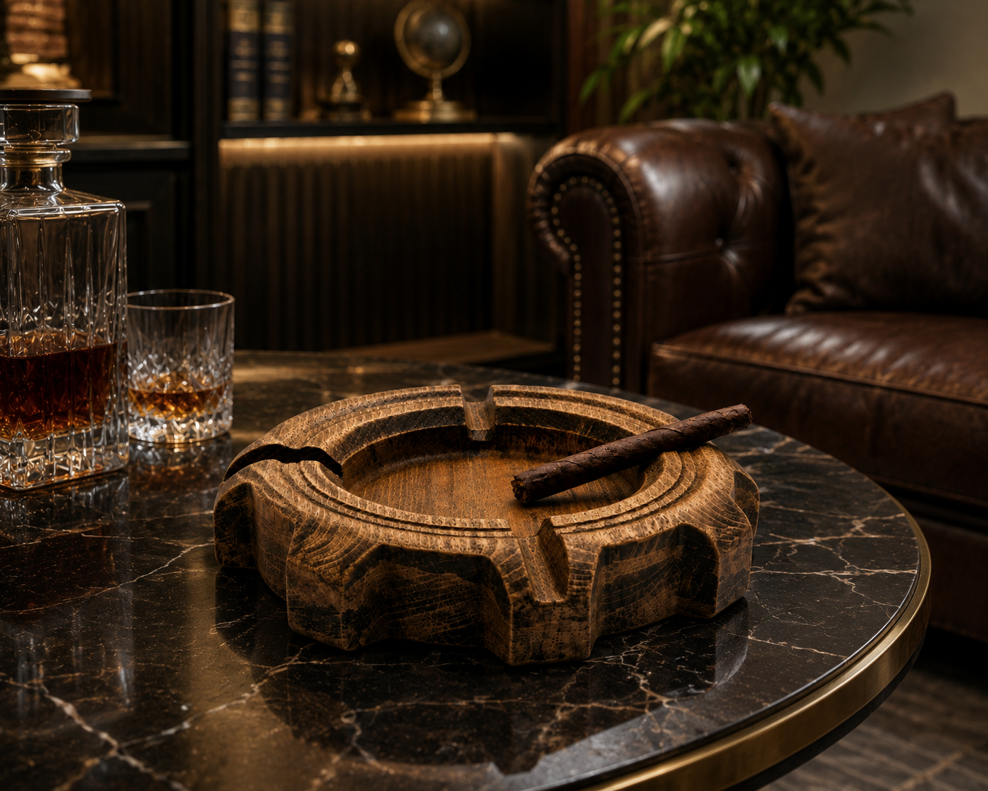 “Forge Ashtray” – Handcrafted Wooden Cigar Ashtray - Image 9