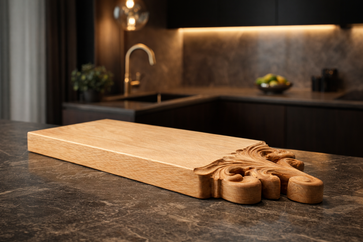 Luxury Beech Wood Serving Board | Handmade Charcuterie Board | CNC Carved Wooden Cheese Board - Image 7