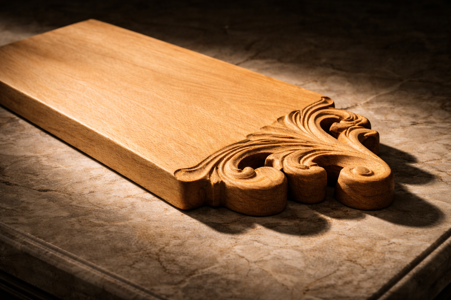Luxury Beech Wood Serving Board | Handmade Charcuterie Board | CNC Carved Wooden Cheese Board - Image 4