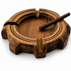 “Forge Ashtray” – Handcrafted Wooden Cigar Ashtray