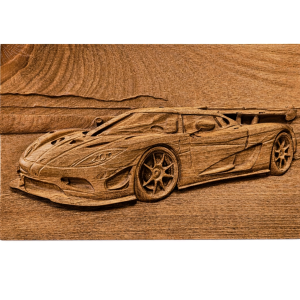 Koenigsegg CCXR Trevita wood carving