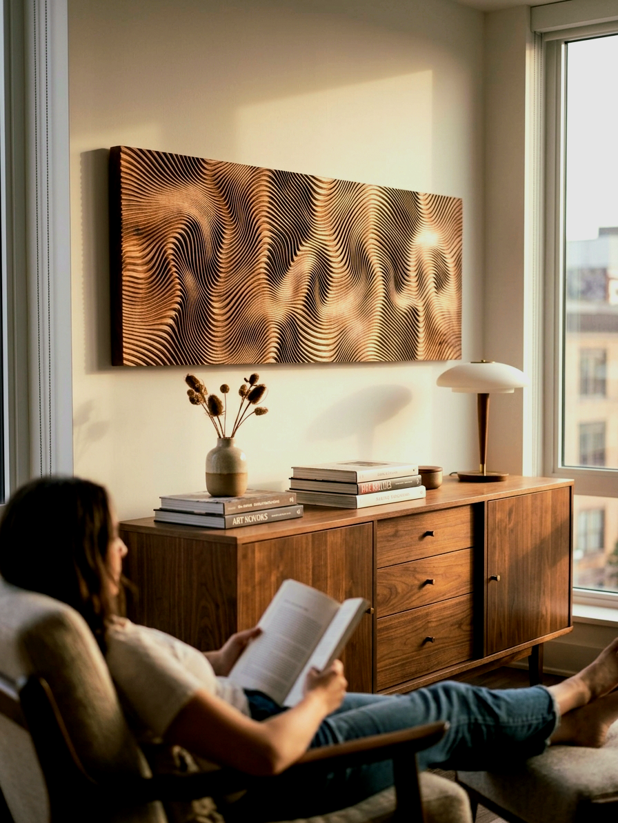 Infinite Flow – wooden designer panel