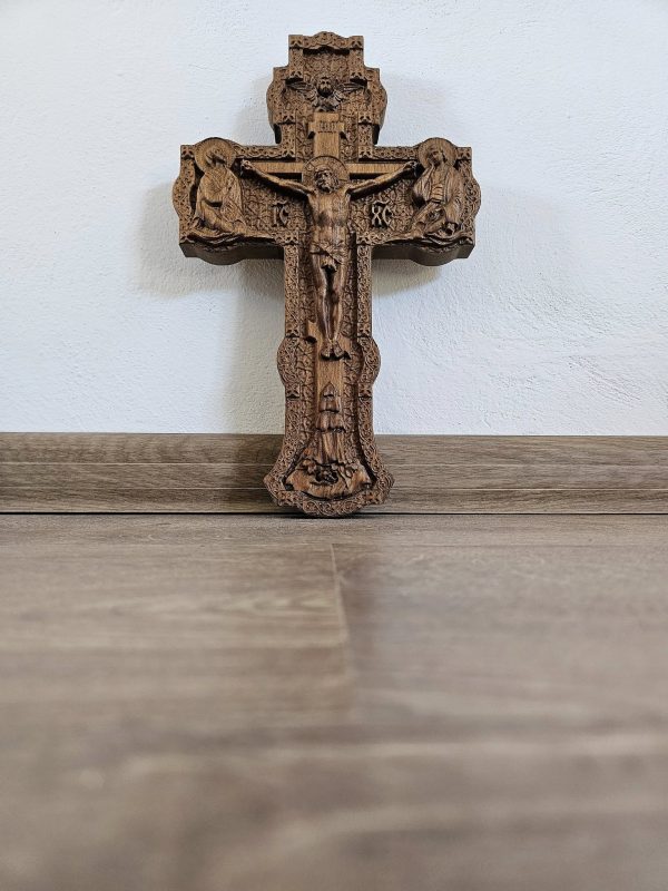 ✝️ Дърворезбован православен кръст – Символ на вяра, изработен с ръце и сърце ✝️ - Image 3