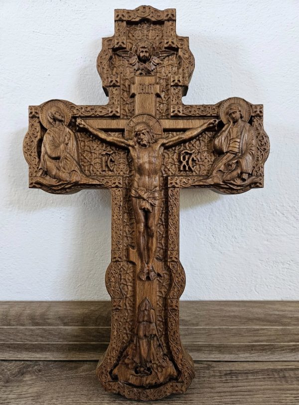✝️ Дърворезбован православен кръст – Символ на вяра, изработен с ръце и сърце ✝️ - Image 4