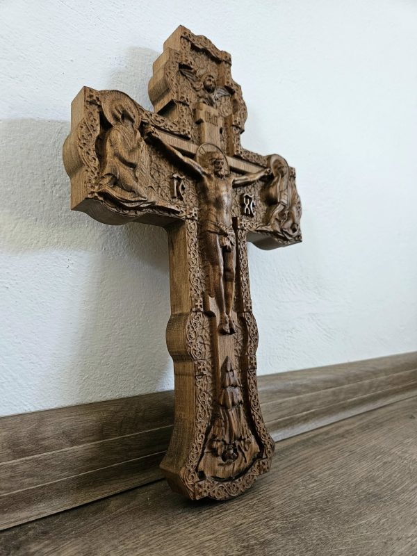 ✝️ Дърворезбован православен кръст – Символ на вяра, изработен с ръце и сърце ✝️ - Image 6