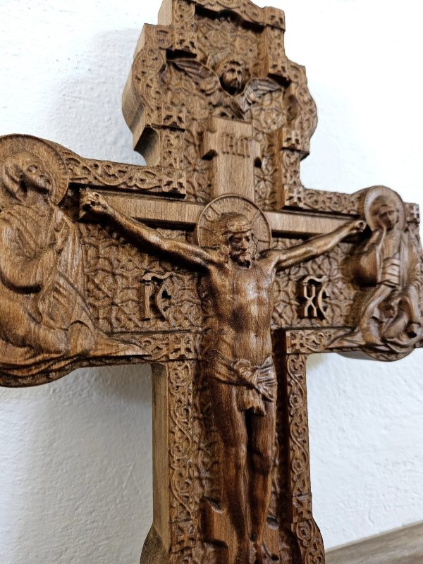 ✝️ Дърворезбован православен кръст – Символ на вяра, изработен с ръце и сърце ✝️ - Image 8