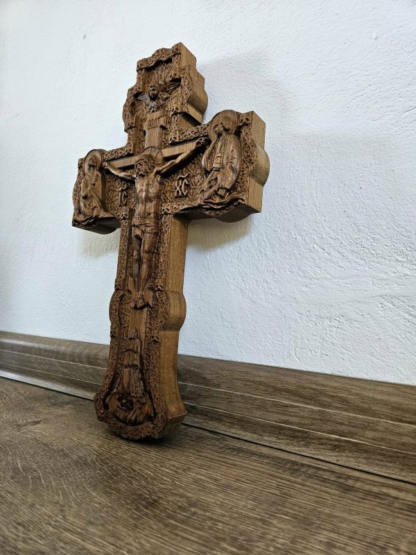 ✝️ Дърворезбован православен кръст – Символ на вяра, изработен с ръце и сърце ✝️ - Image 9