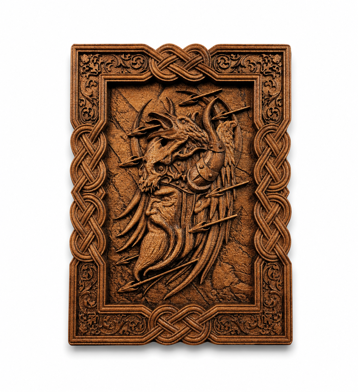 “Forest Spirit” – Celtic Wooden Wall Art