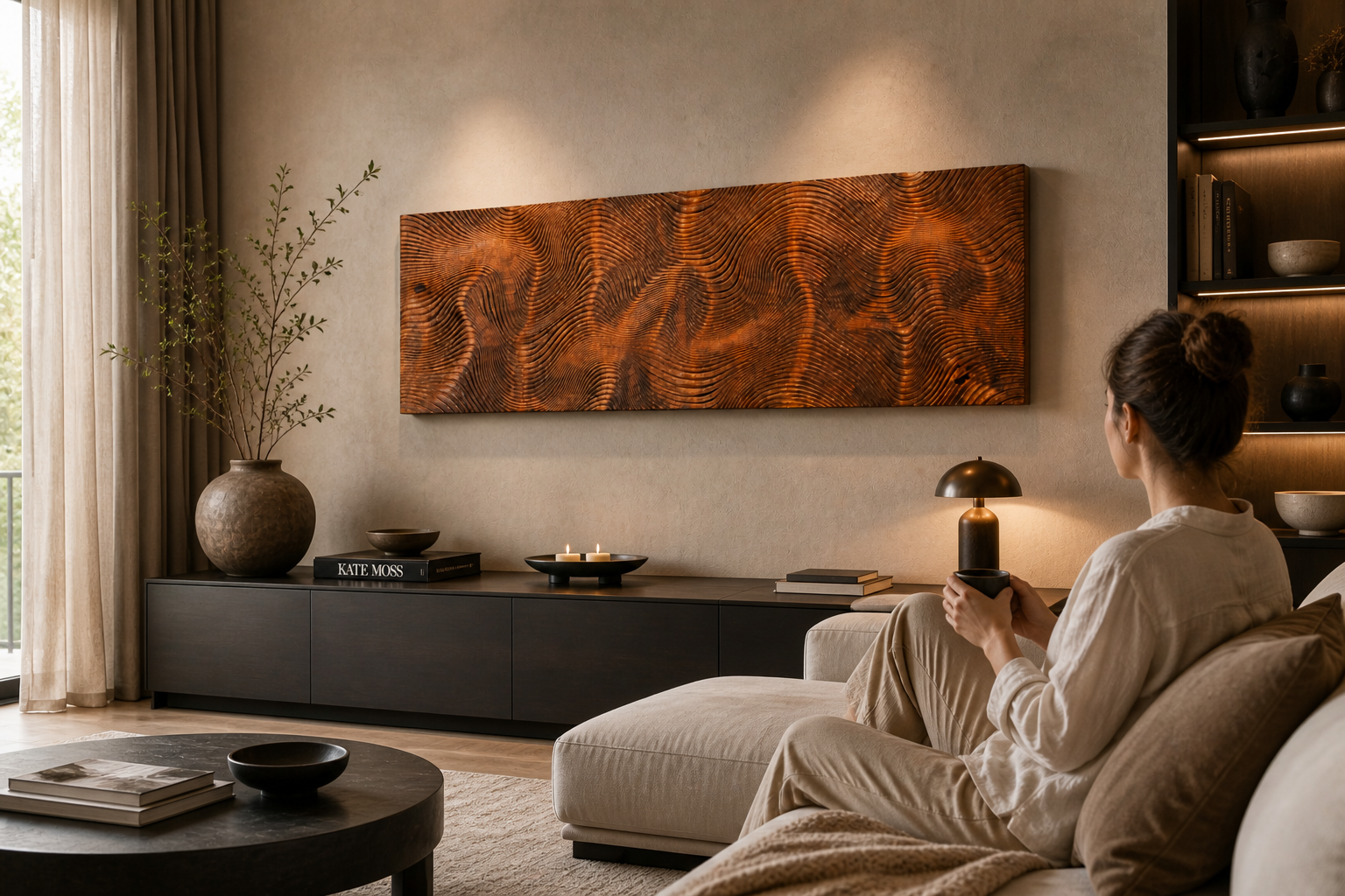 Infinite Flow – wooden designer panel