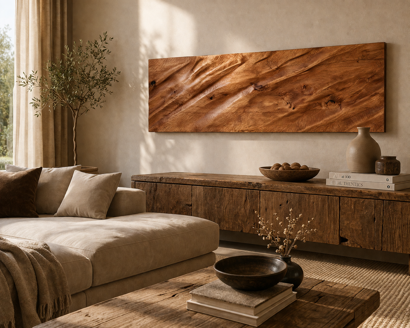 “RawFlow” – Natural Wood Texture Wall Panel - Image 9