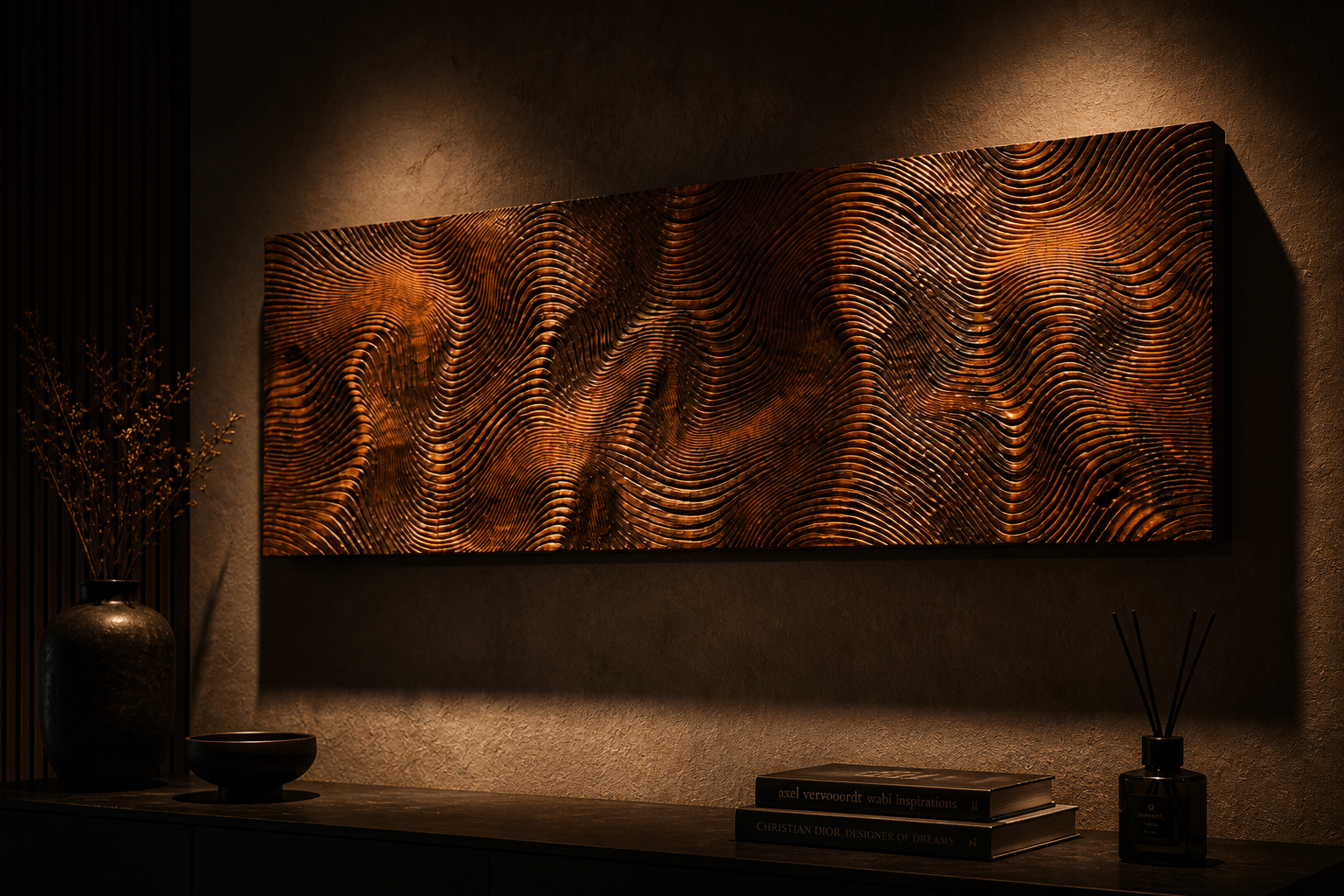 Infinite Flow – wooden designer panel