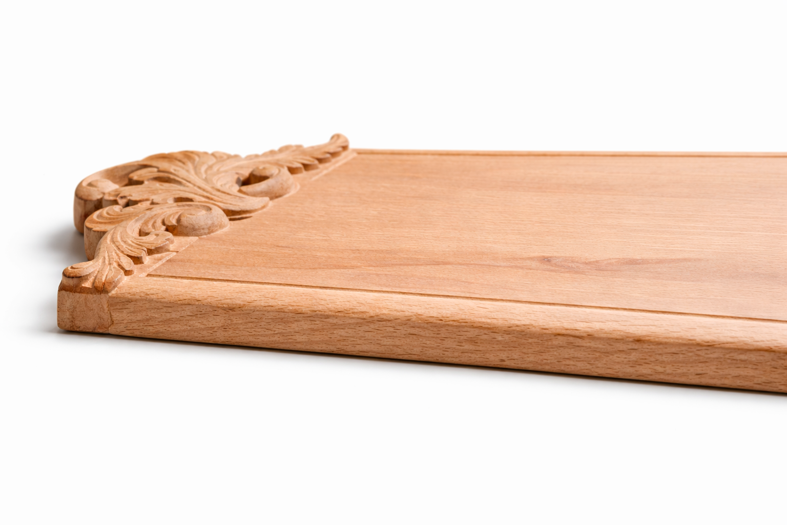 Luxury Beech Wood Serving Board | Handmade CNC Charcuterie Board | Artisan Wooden Serving Tray - Image 2