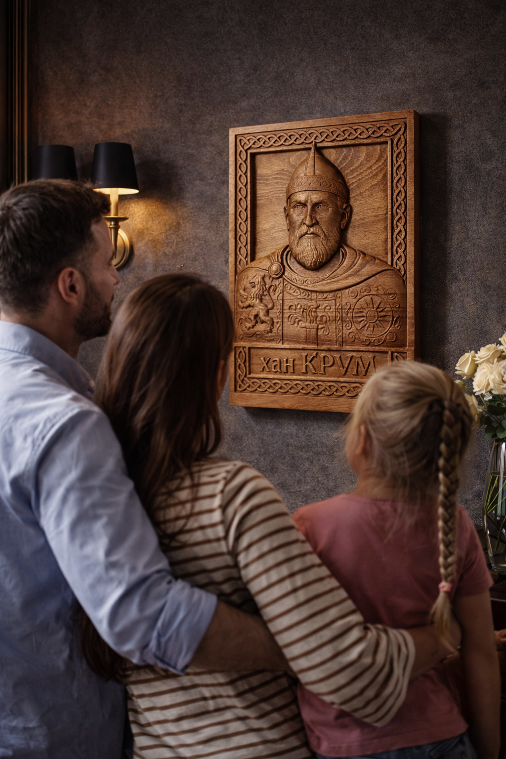 Khan Krum Wood Carving | Bulgarian Historical Wall Art | Handmade Beech Wood Panel - Image 11