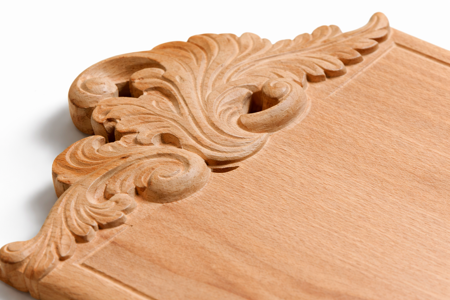 Luxury Beech Wood Serving Board | Handmade CNC Charcuterie Board | Artisan Wooden Serving Tray - Image 3