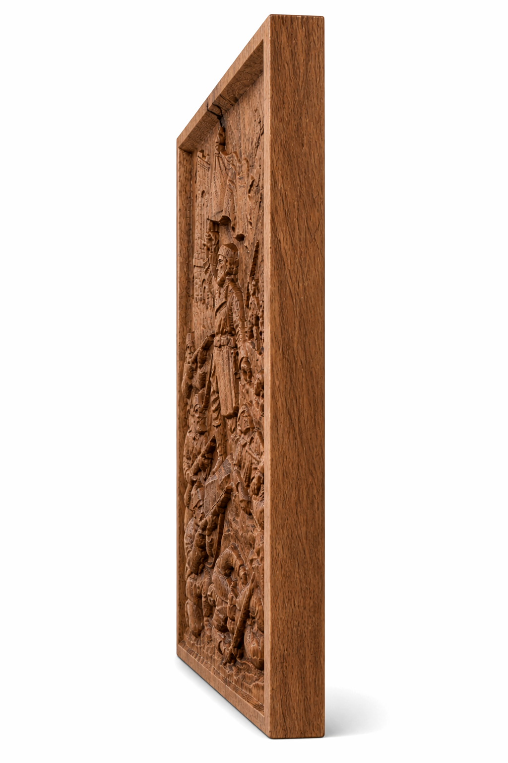 Shipka Wood Carving | Bulgarian Historical Wall Art | Handmade Beech Wood Panel - Image 4