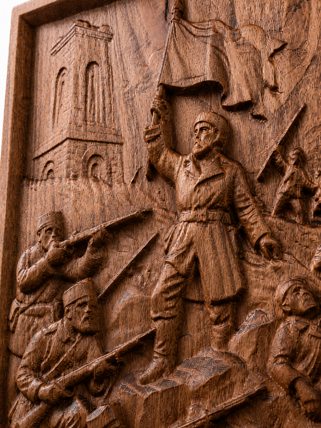 Shipka Wood Carving | Bulgarian Historical Wall Art | Handmade Beech Wood Panel - Image 2