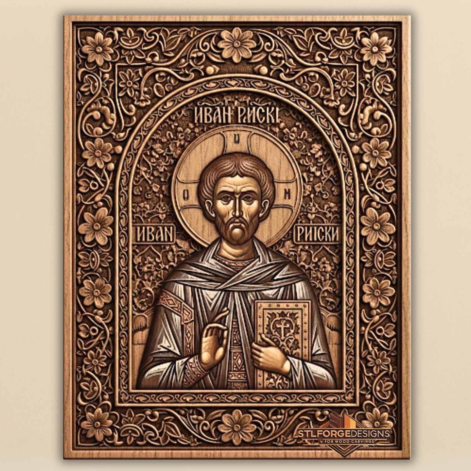 saint ivan rilski ornamental stl cnc model