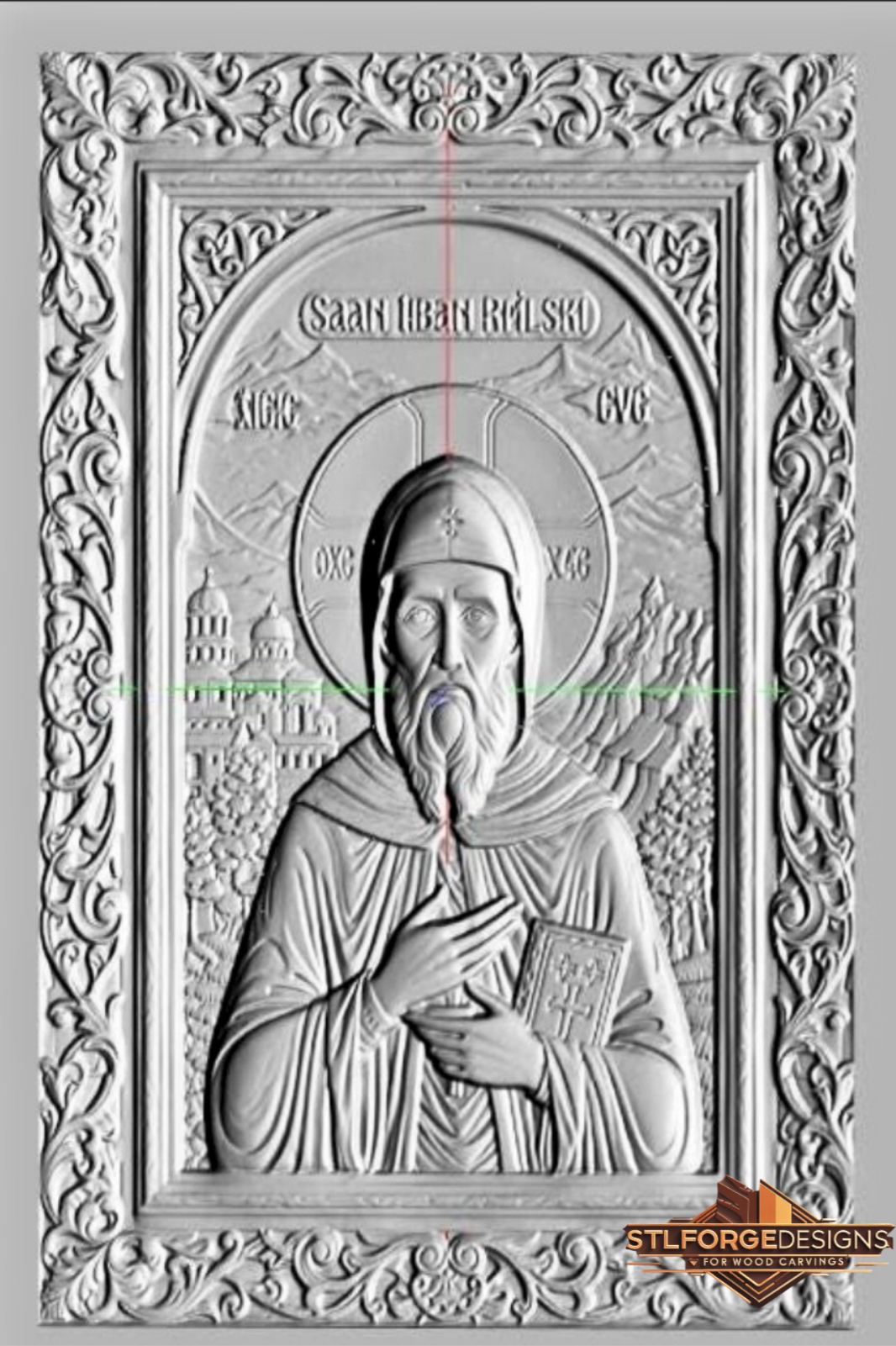 orthodox icon wood carving relief