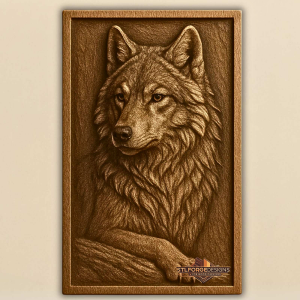 wolf modern wall decor