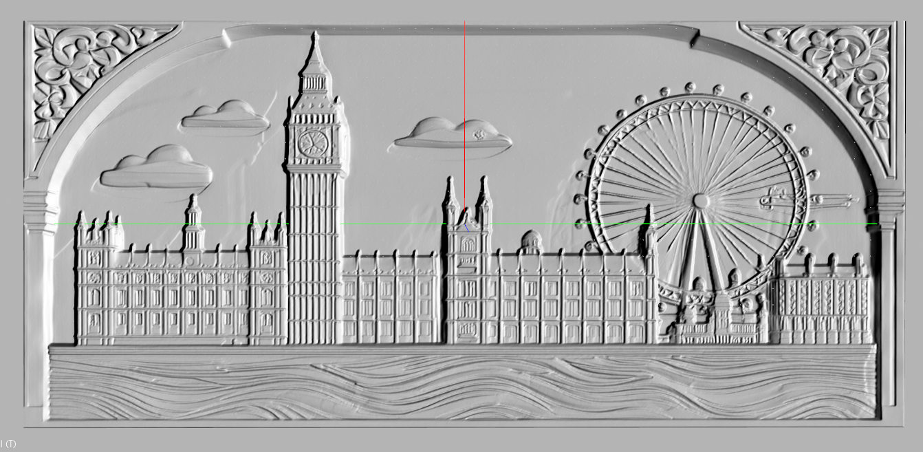 London Big Ben skyline STL model