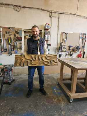 Nikolay in the WoodWondersWorkshop workshop